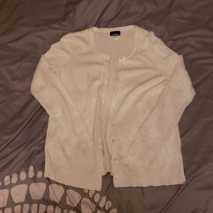 White cardigan